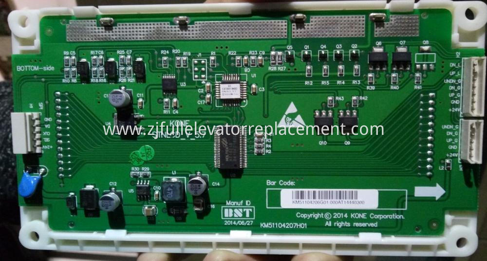 KONE Elevator Blue LCD Display Board KM51104206G01